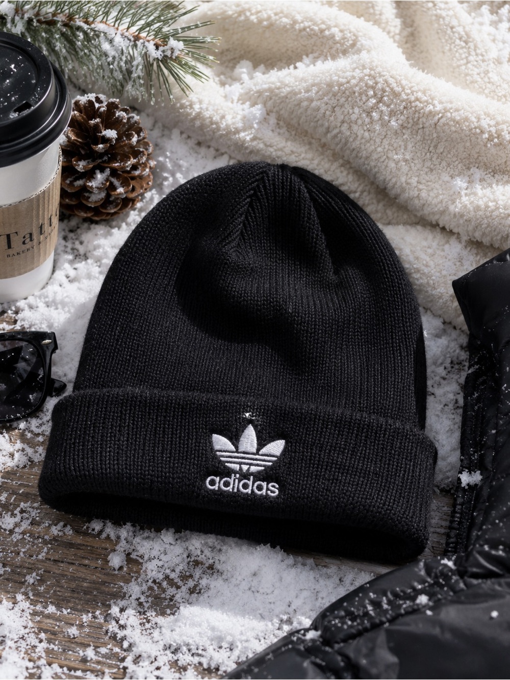Adidas Originals Black Beanie | Trefoil Logo | Winter | Fall